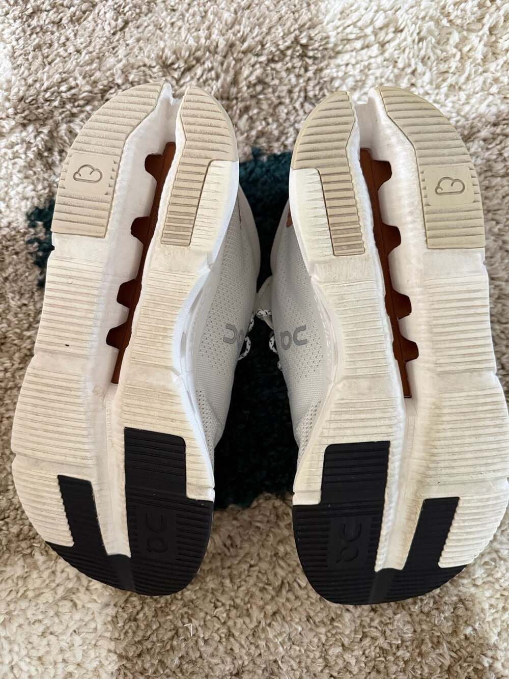 On Running Cloudnova White Pearl Sneakers Men's Size 9 - Picture 3 of 5
